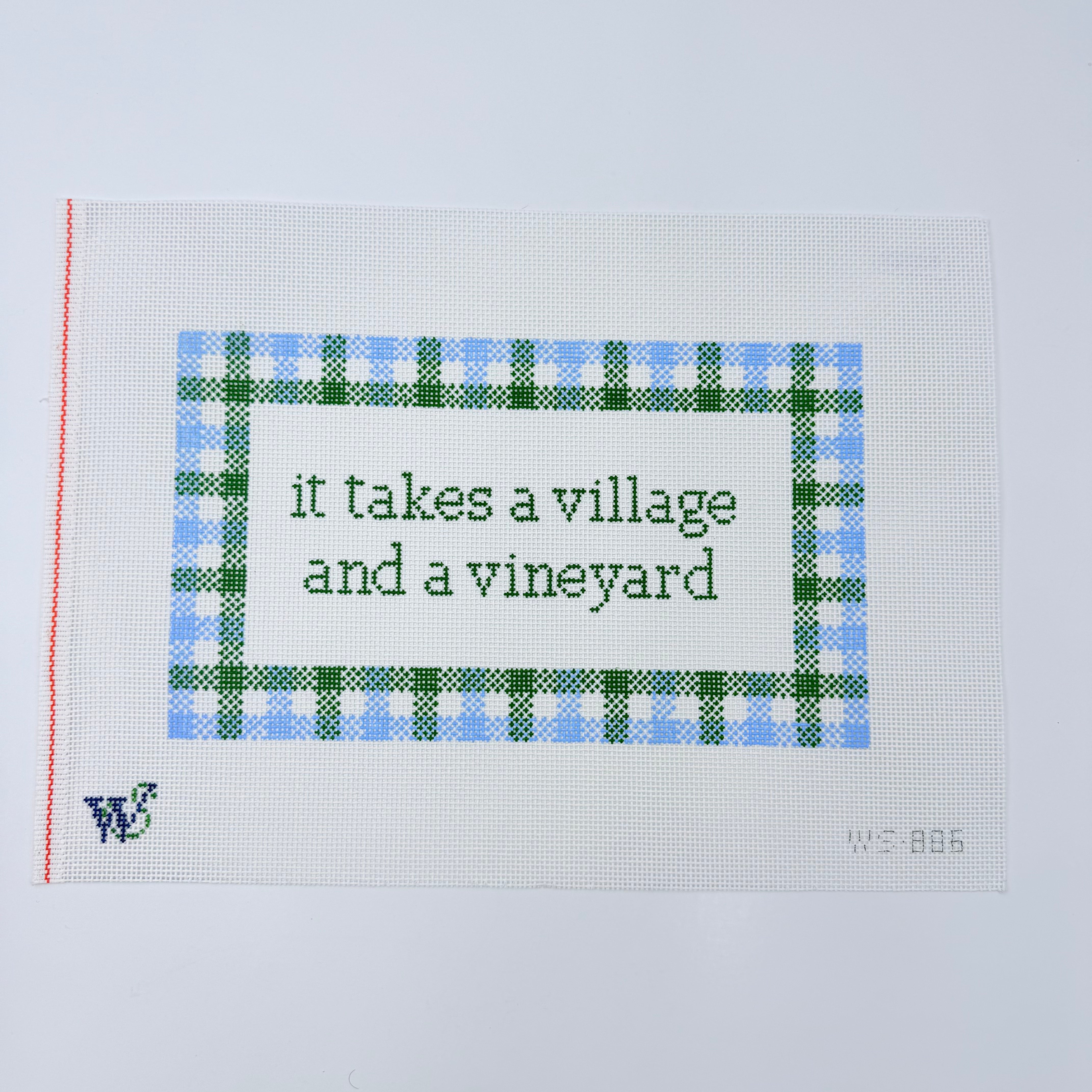 it takes a village and a vineyard Canvas - KC Needlepoint