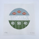 Welcome Football Canvas - KC Needlepoint