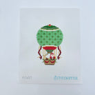 Christmas Hot Air Balloon with Santa Canvas - KC Needlepoint