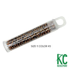 Size 11 Seed Beads 5 Bright Bronze - KC Needlepoint