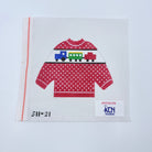 Trains Pullover - KC Needlepoint