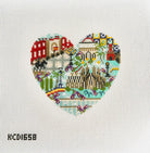 Spain Heart Canvas - KC Needlepoint