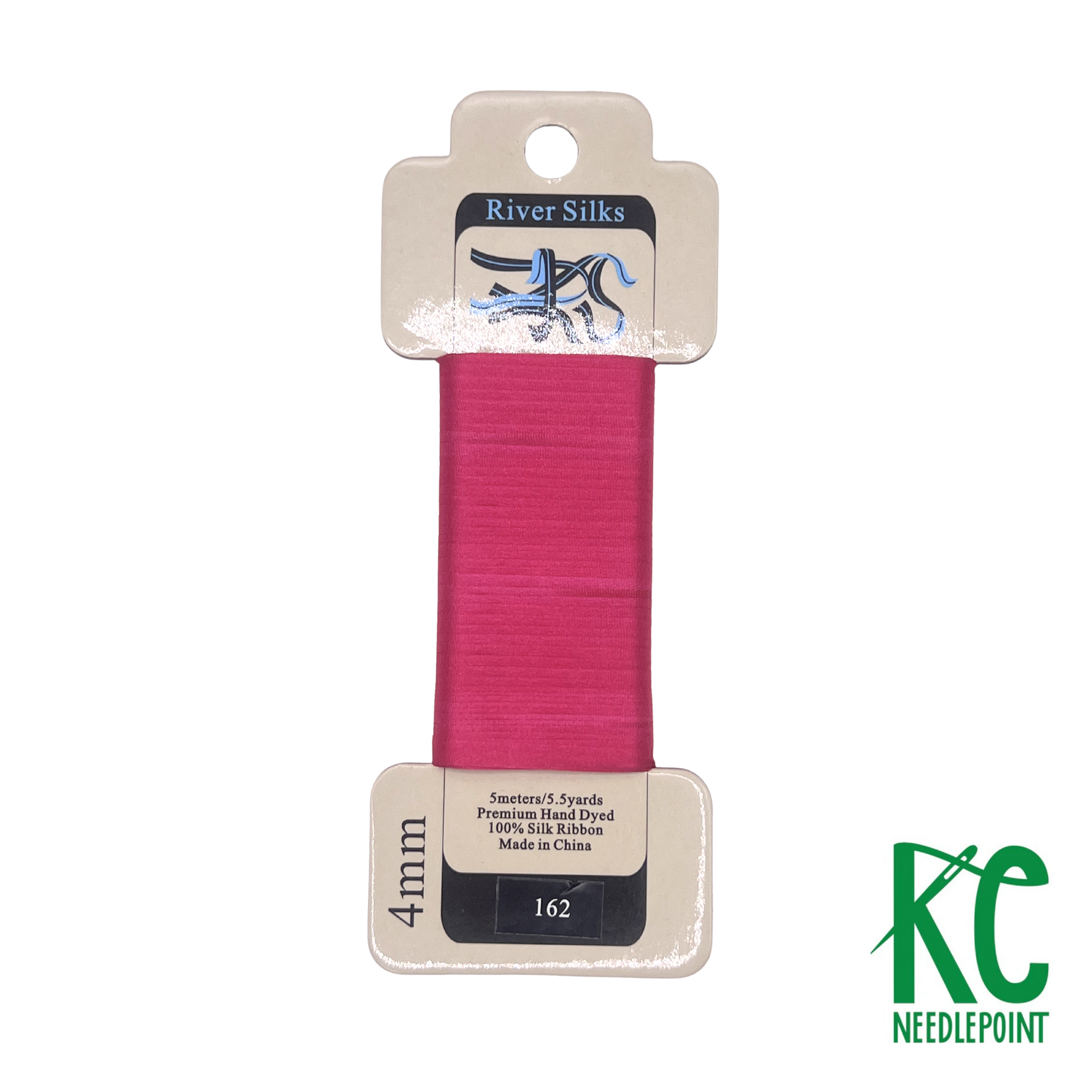 Silk Ribbon 4mm 162 Fuchsia - KC Needlepoint