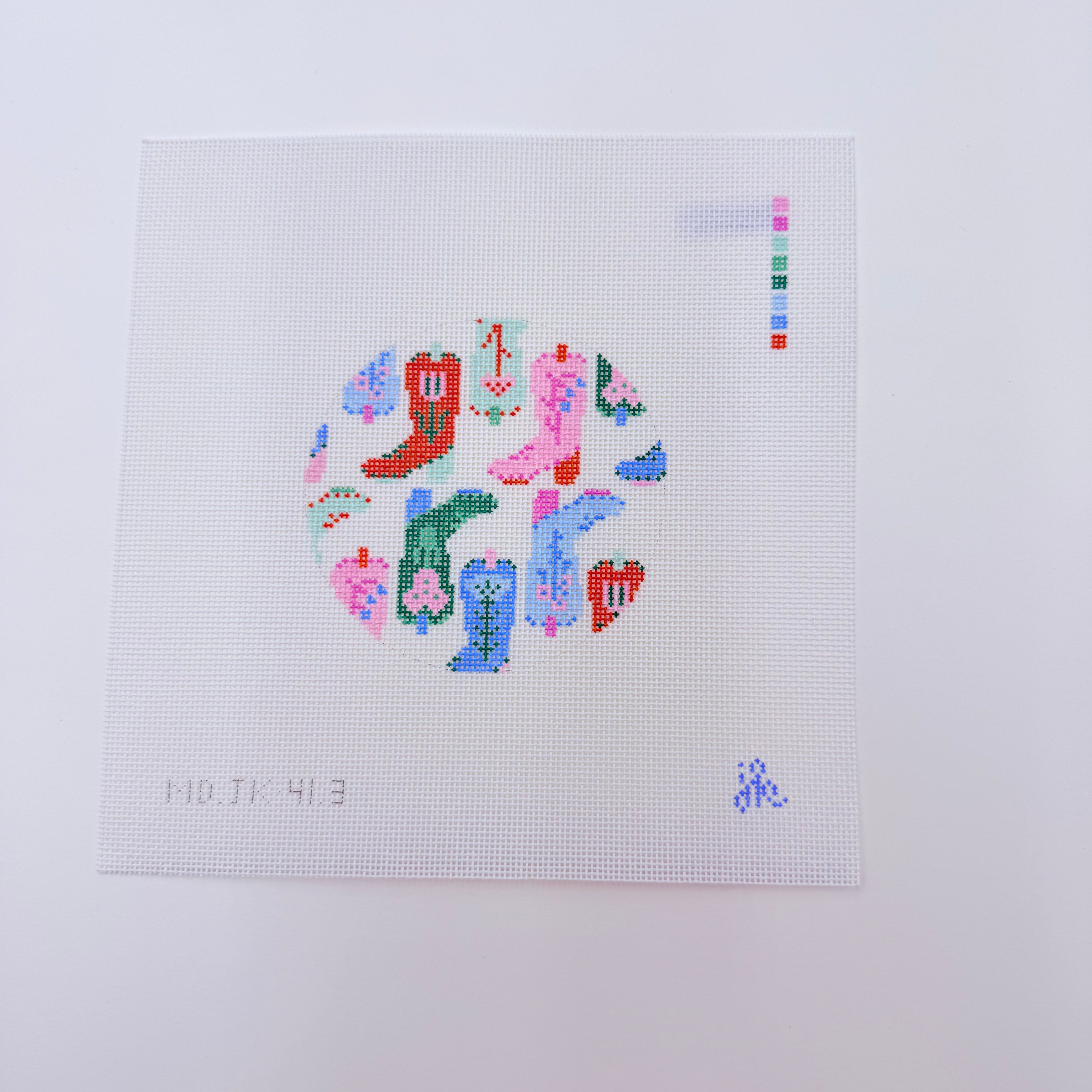 These Boots Are Made For Walking Canvas - KC Needlepoint