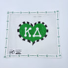 Kappa Delta Large Heart Canvas - KC Needlepoint