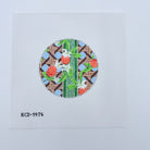 Orange Blossoms on Leigh Round Canvas - KC Needlepoint