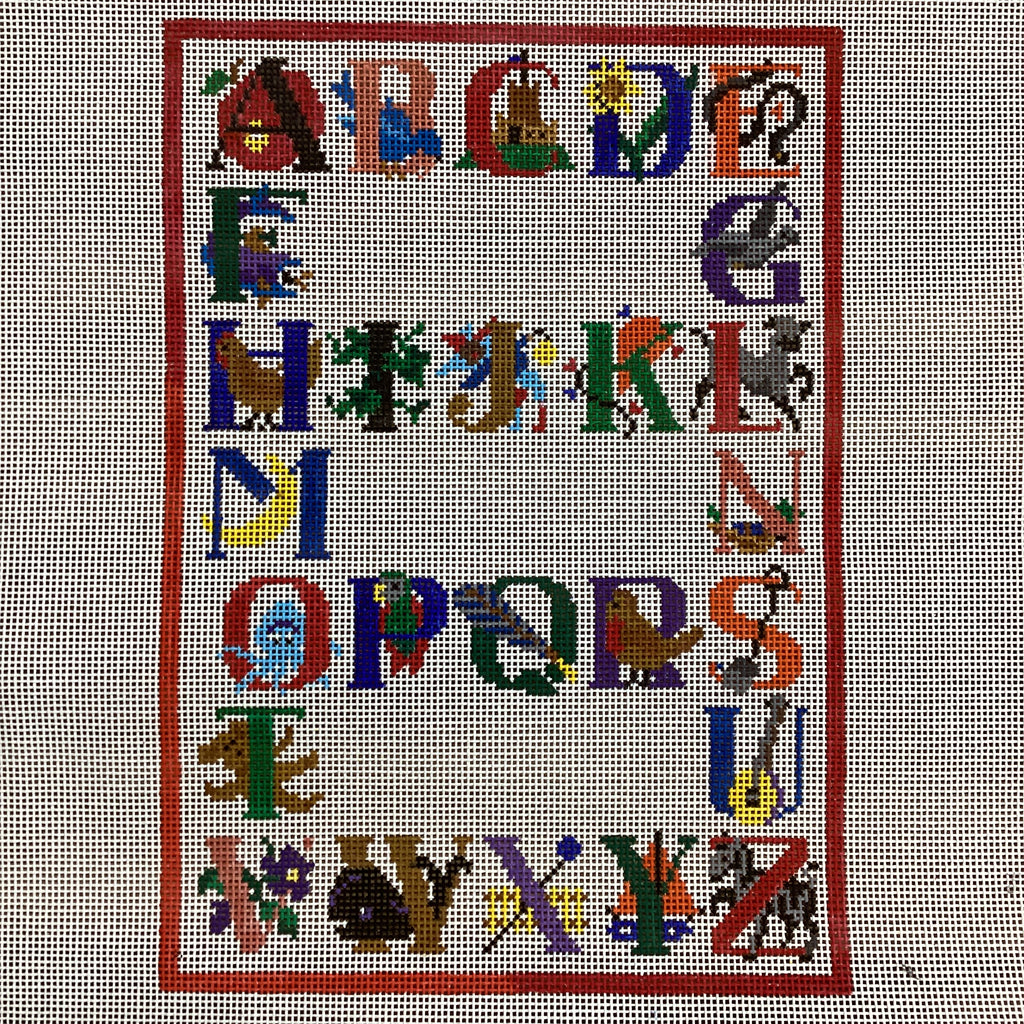 Alphabet Sampler Canvas - KC Needlepoint