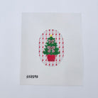 Red Christmas Tree with Bows Canvas - KC Needlepoint