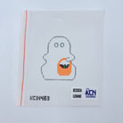 Candy Basket Ghost Canvas - KC Needlepoint
