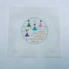 Leave a Little Sparkle Round Canvas - KC Needlepoint