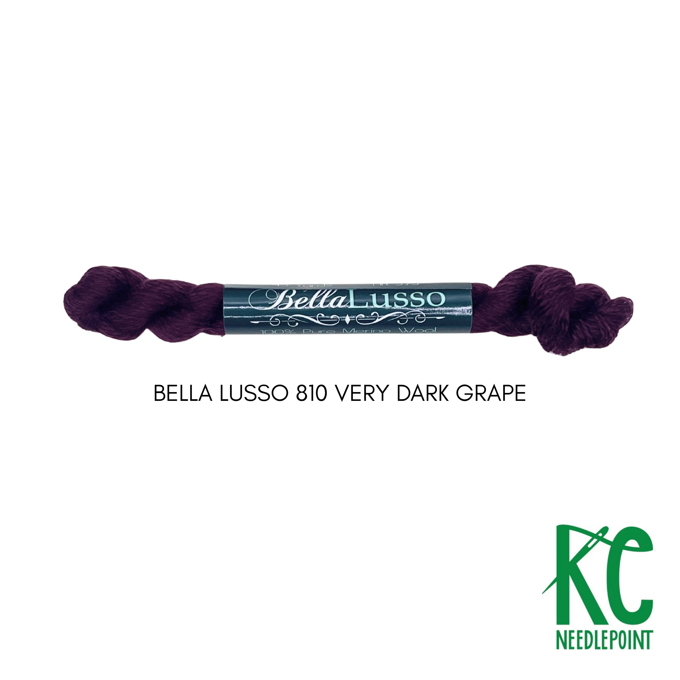 Bella Lusso Merino Wool 810 Very Dark Grape - KC Needlepoint