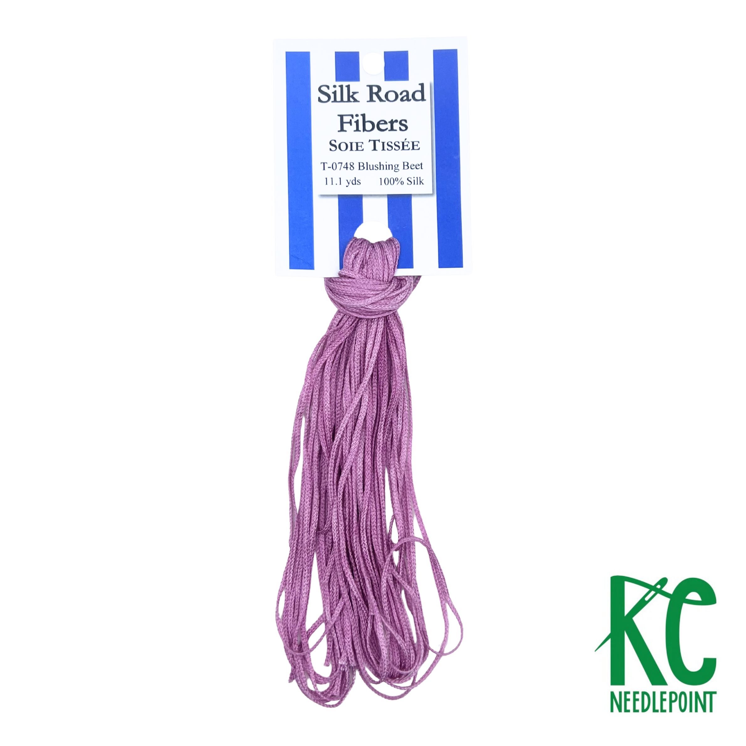 Soie Tissée 0748 Blushing Beet - KC Needlepoint