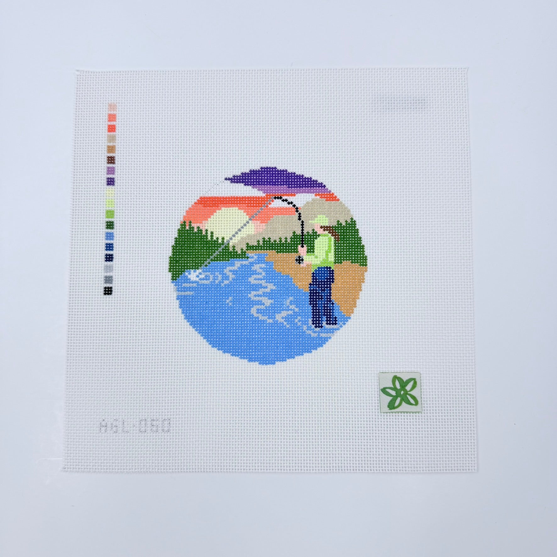 Fisherwoman Canvas - KC Needlepoint