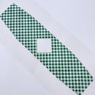 Green Gingham Cummerbund Canvas - KC Needlepoint