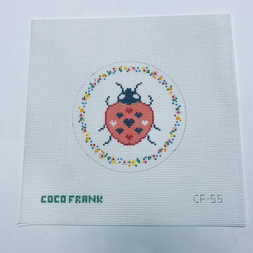 Love Bug Ladybug Canvas - KC Needlepoint