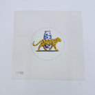 Leopard with Chinoiserie Jar Canvas - KC Needlepoint