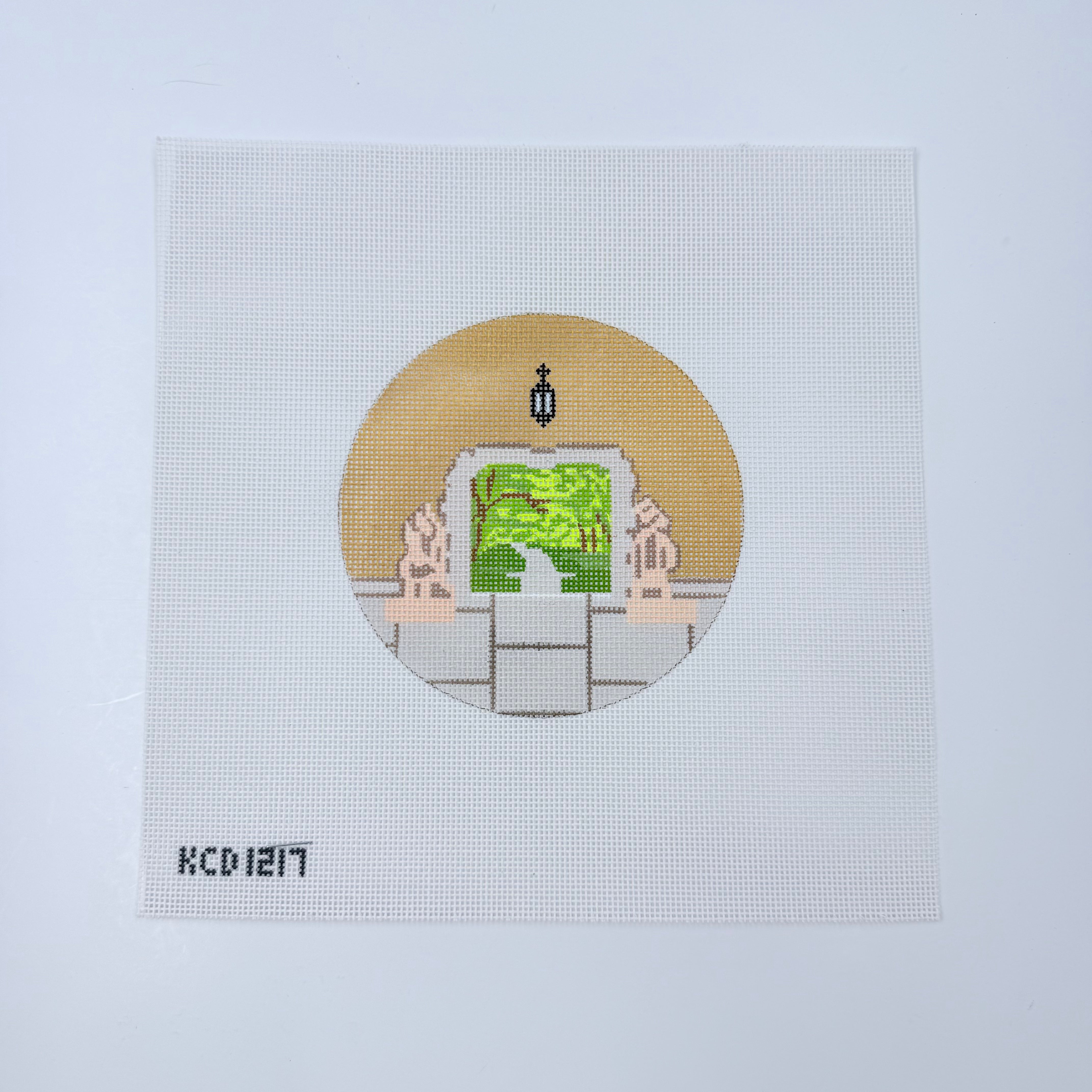 Neff Hall Lions Canvas - KC Needlepoint