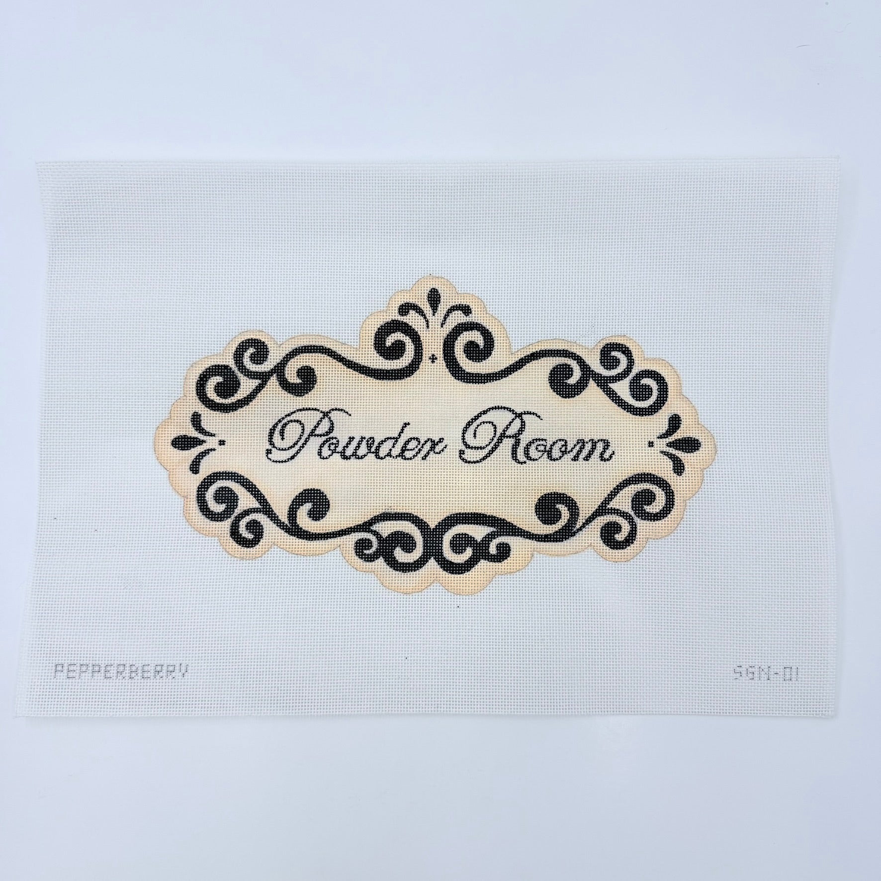 Powder Room Canvas - KC Needlepoint