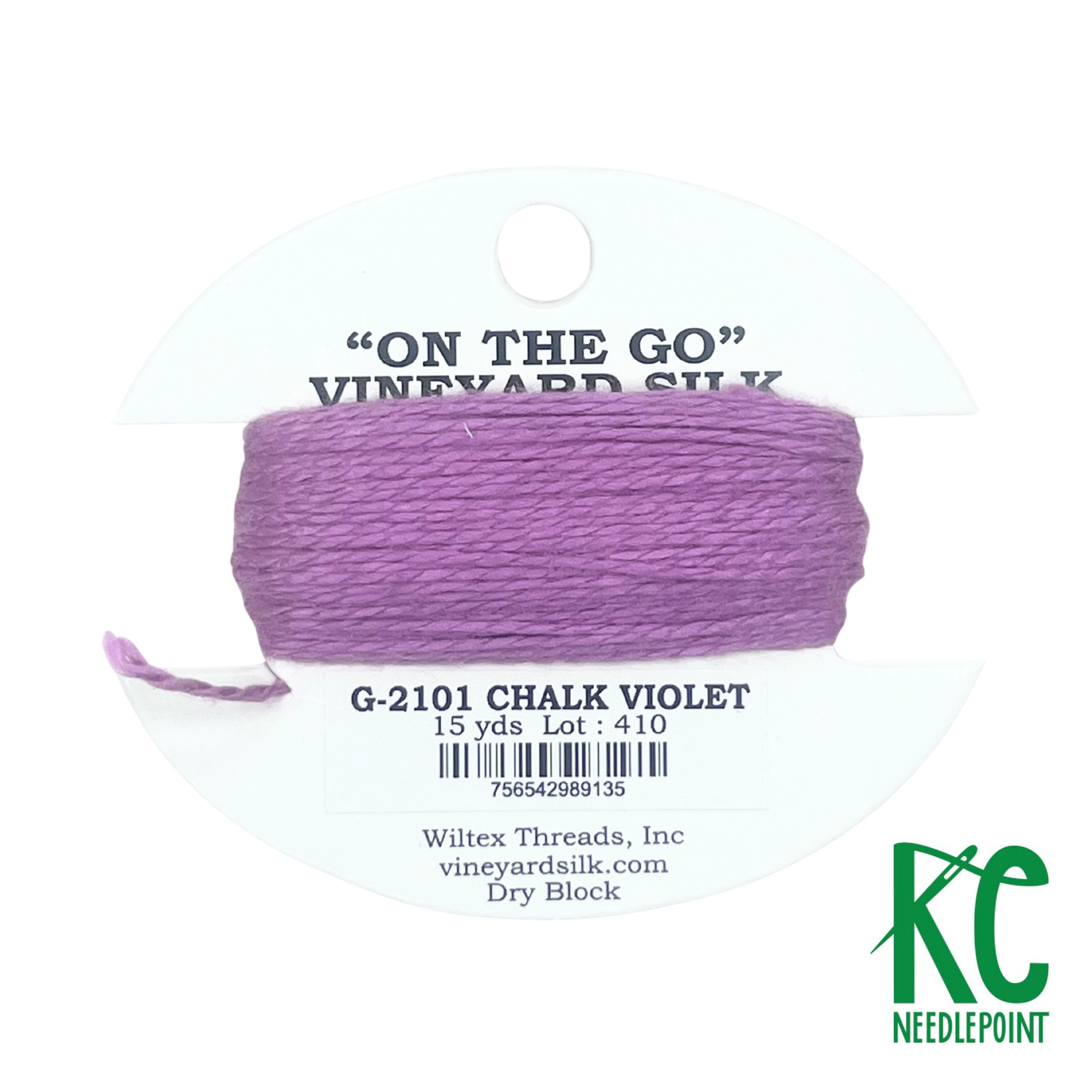 Vineyard Silk Card G2101 Chalk Violet - KC Needlepoint