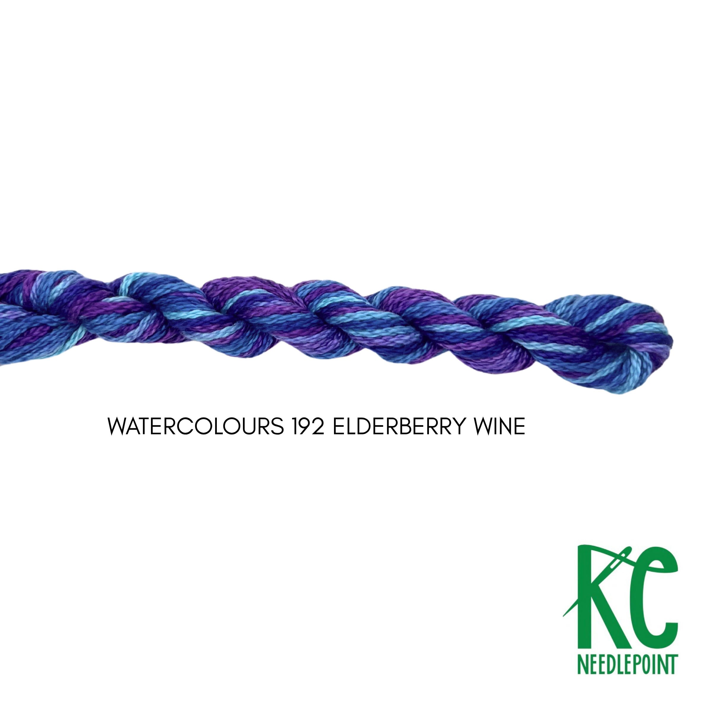 Watercolours 192 Elderberry Wine - KC Needlepoint