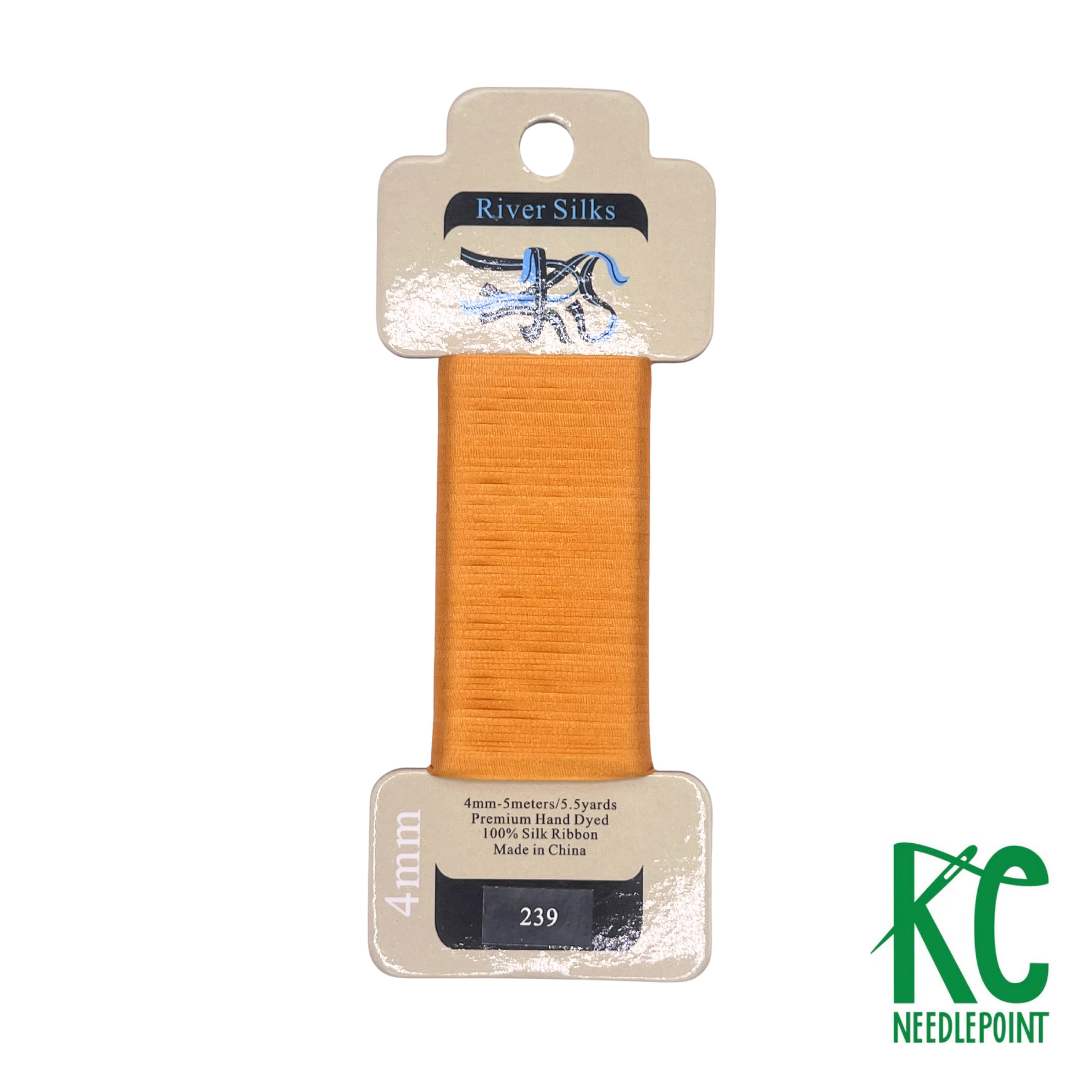 Silk Ribbon 4mm 239 Apricot - KC Needlepoint
