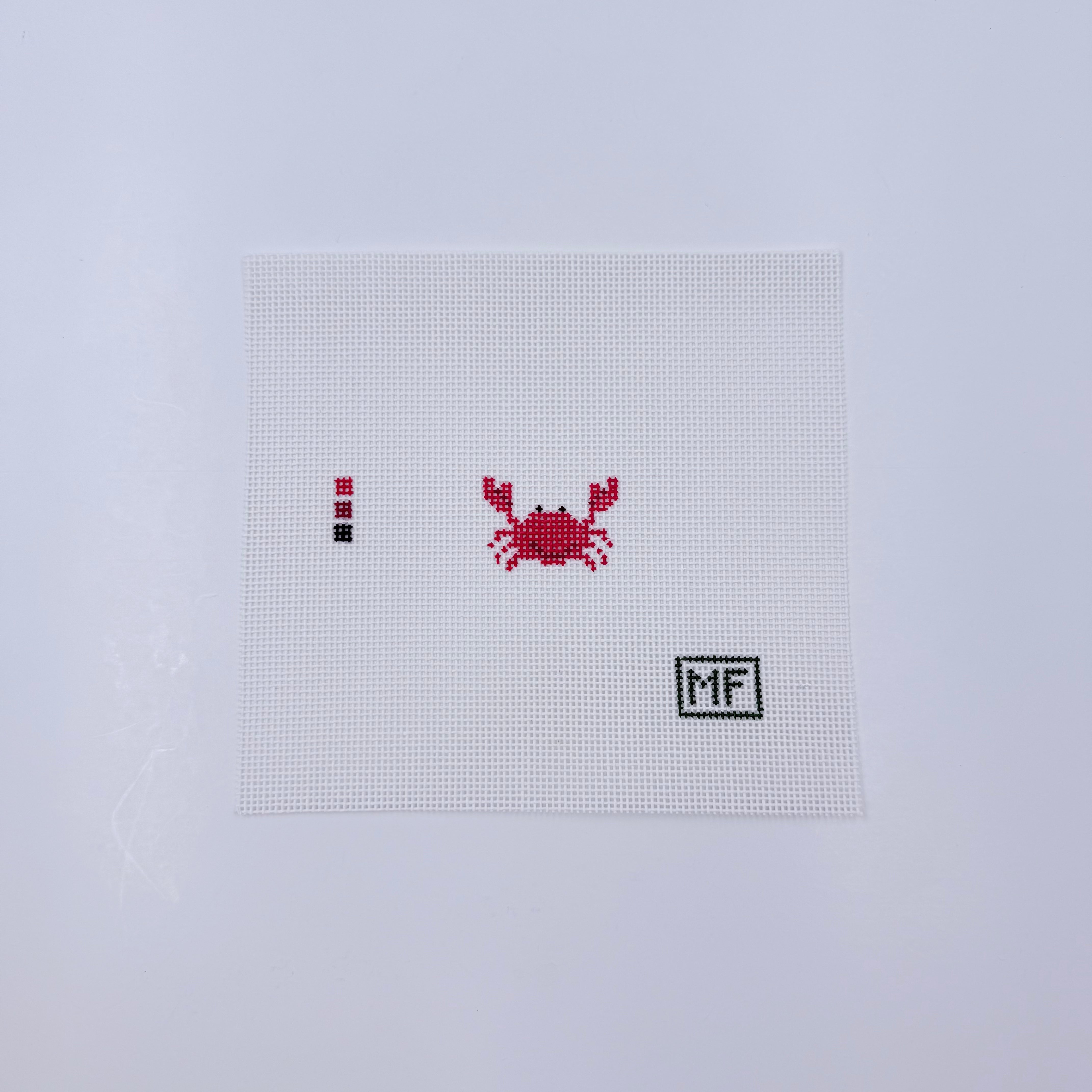 Crab Mini Canvas - KC Needlepoint