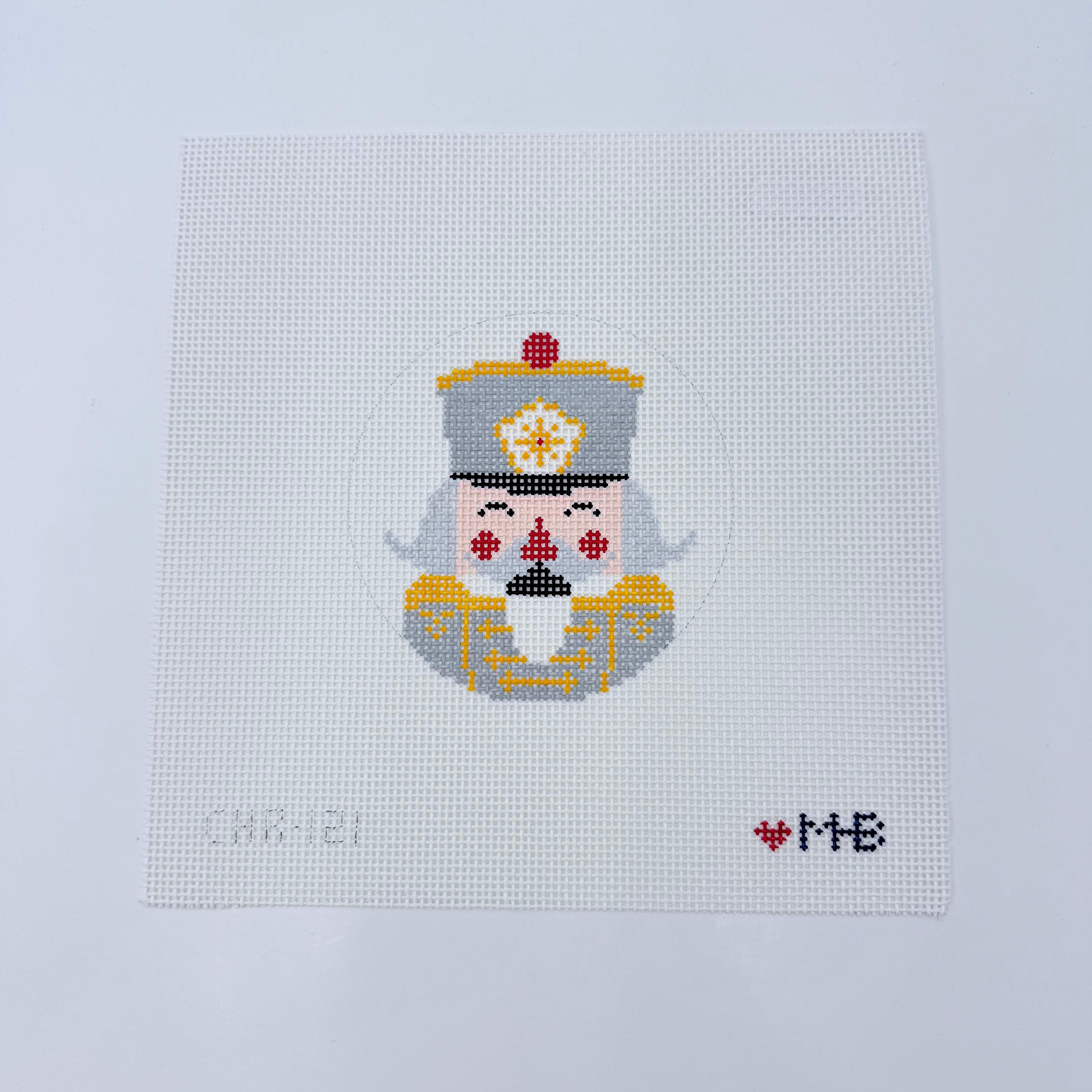 Constantine Nutcracker Round Canvas - KC Needlepoint