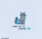 What The Cat Dragged In Square Canvas - KC Needlepoint