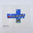 Sleigh Flight Cube Ornament Canvas - KC Needlepoint