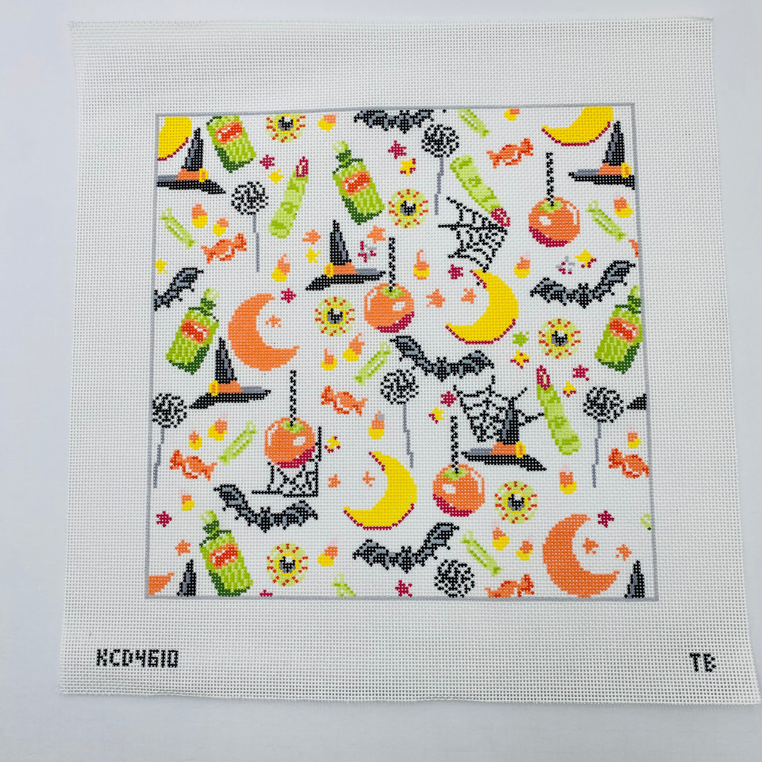 Halloween Collage Canvas - KC Needlepoint