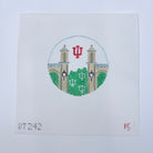 Indiana University Round Canvas - KC Needlepoint