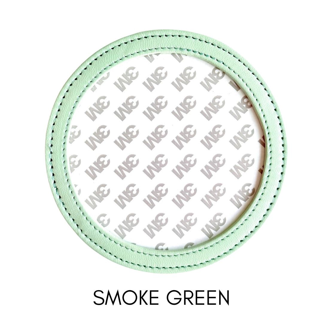 Round Self Finishing Leather Coaster - KC Needlepoint