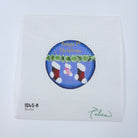 Baby's First Bootie Girl Round Canvas - KC Needlepoint