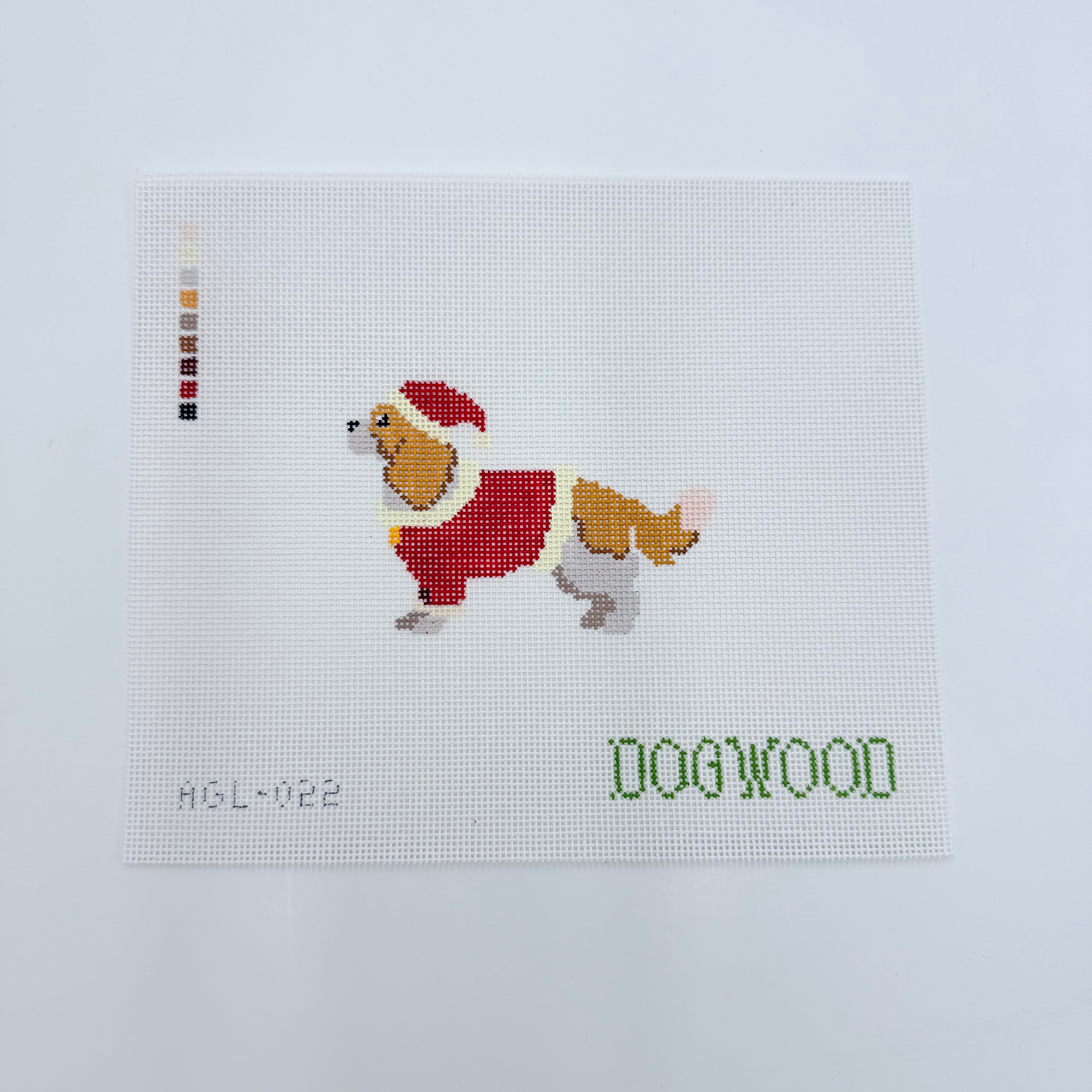 Santa Cavalier King Charles Spaniel Canvas - KC Needlepoint