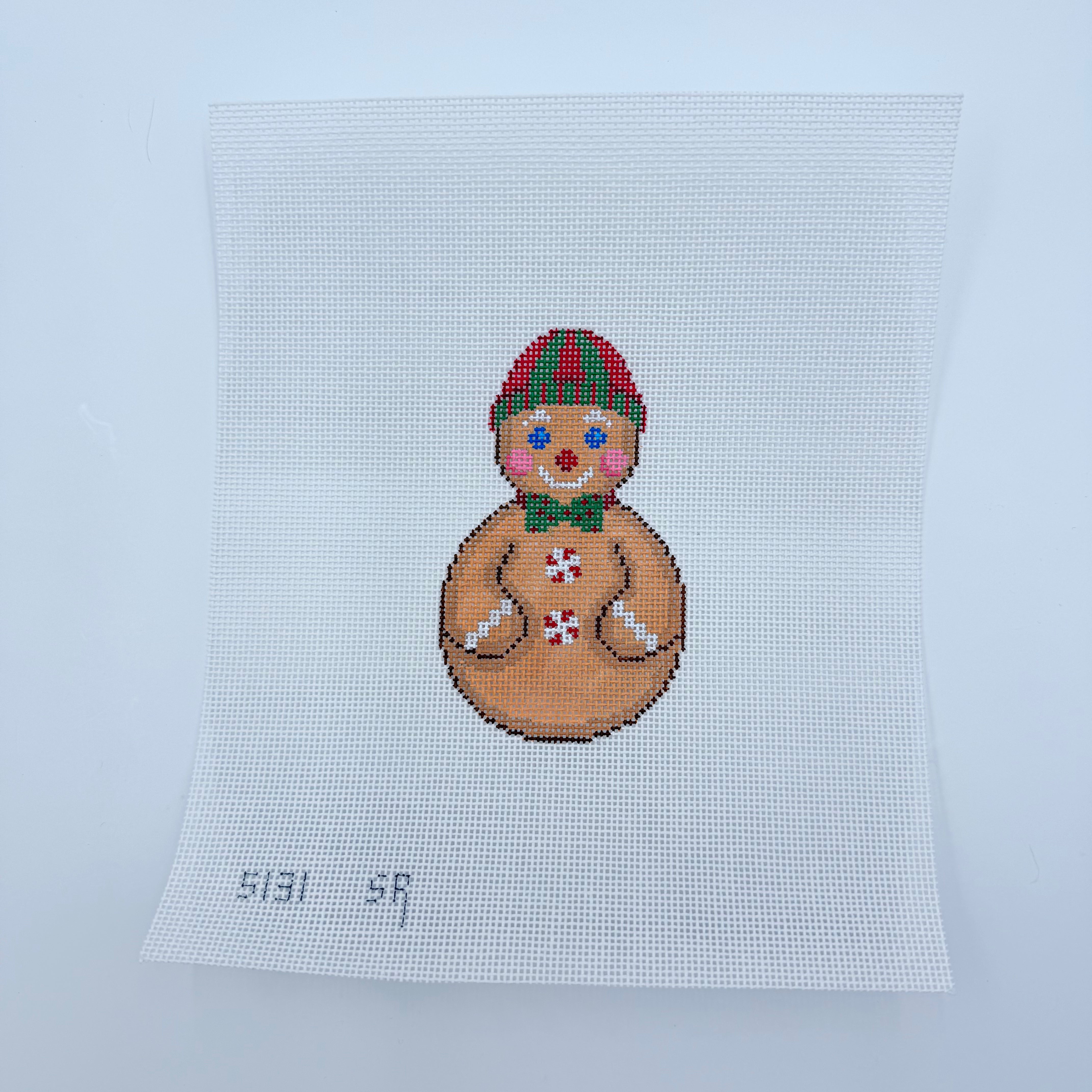 Roly Poly Gingerbread Canvas - KC Needlepoint
