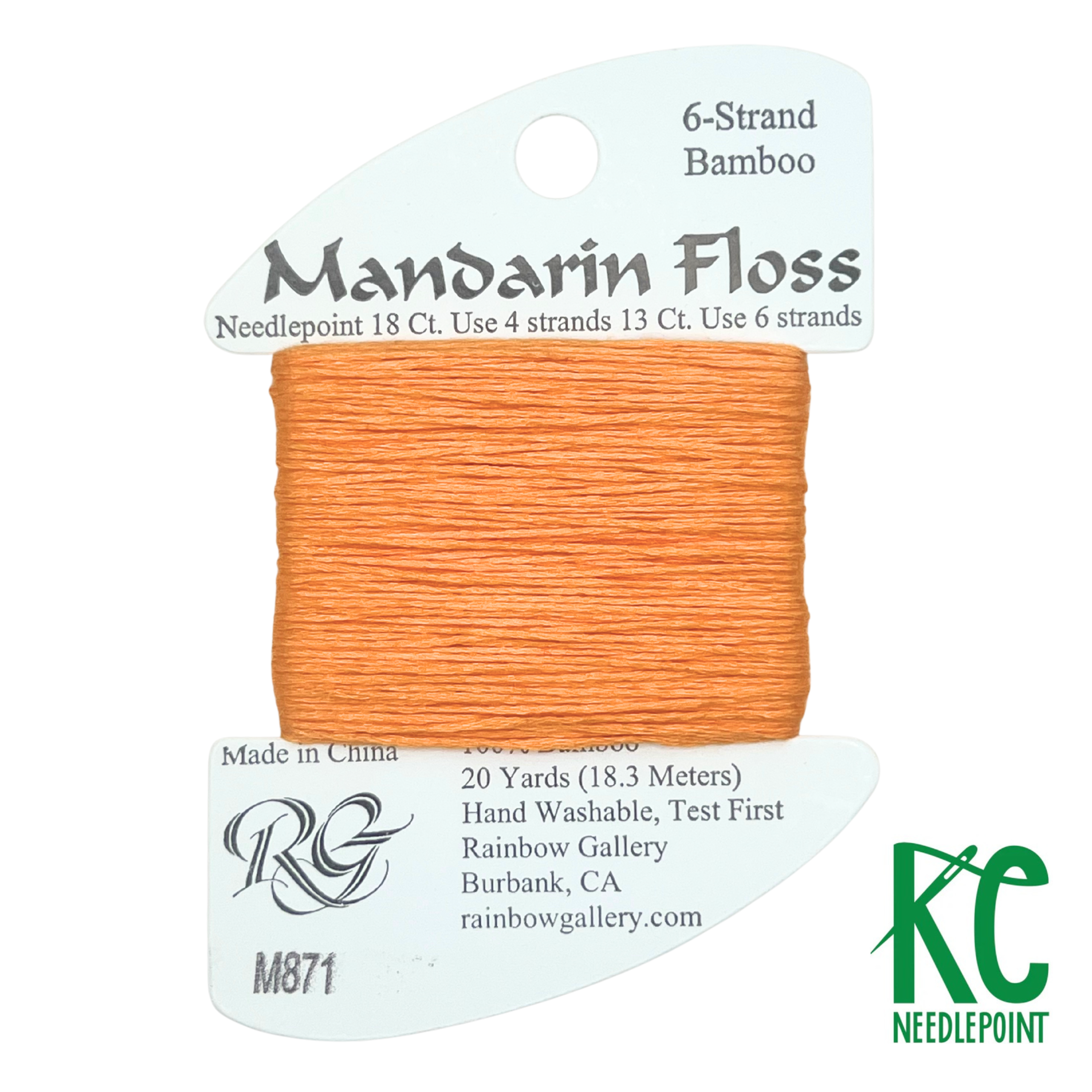 Mandarin Floss M871 Bright Orange - KC Needlepoint