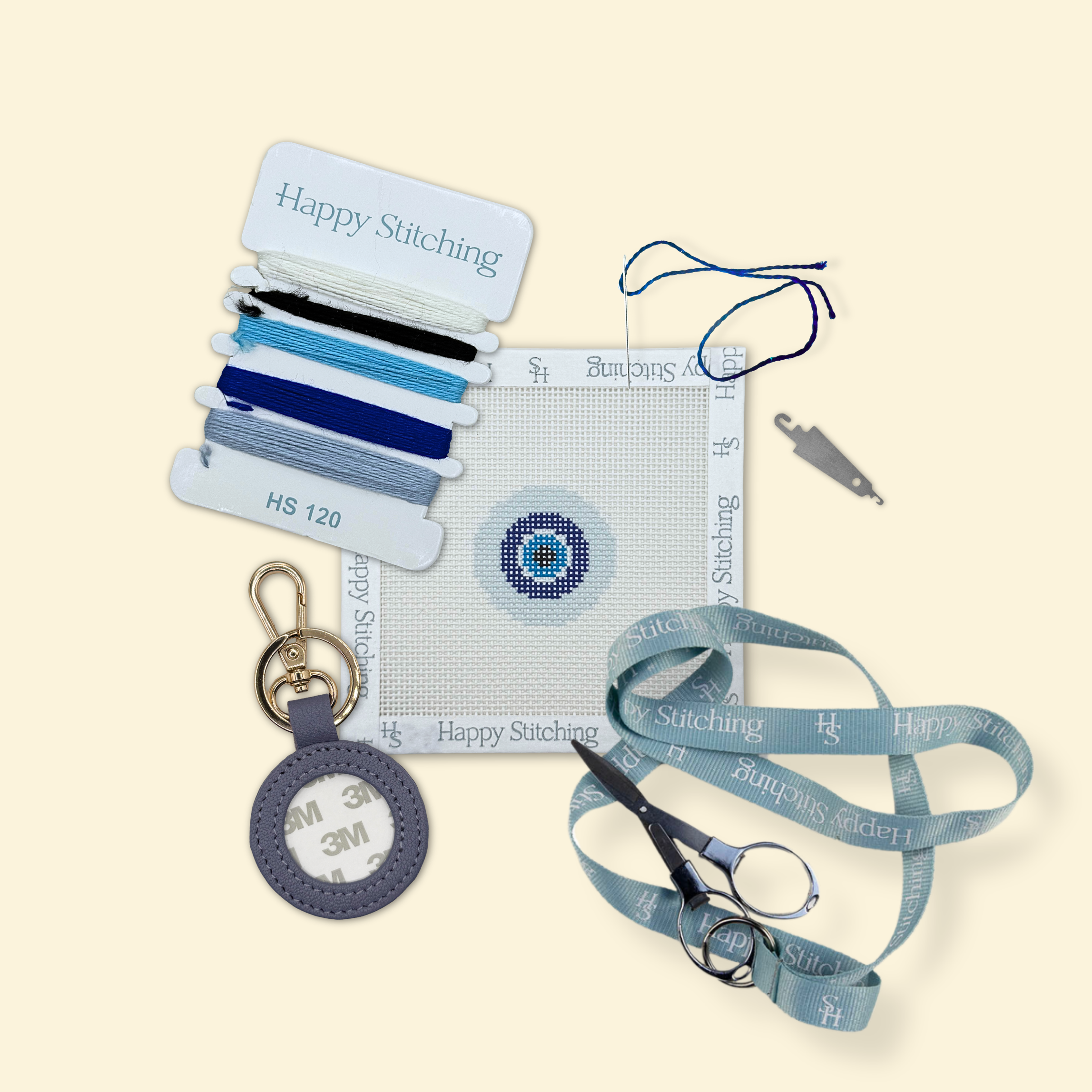 Cosmic Gazes Bag Tag/Key Fob Kit - KC Needlepoint