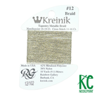 Kreinik Card Size 12 102 Vatican Gold - KC Needlepoint