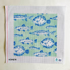 Fish Pillow Canvas - KC Needlepoint