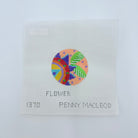 3" Flower Round Canvas - KC Needlepoint