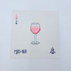 Glass of Rosé Canvas - KC Needlepoint