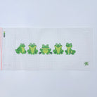 Frogs in a Line Canvas - KC Needlepoint