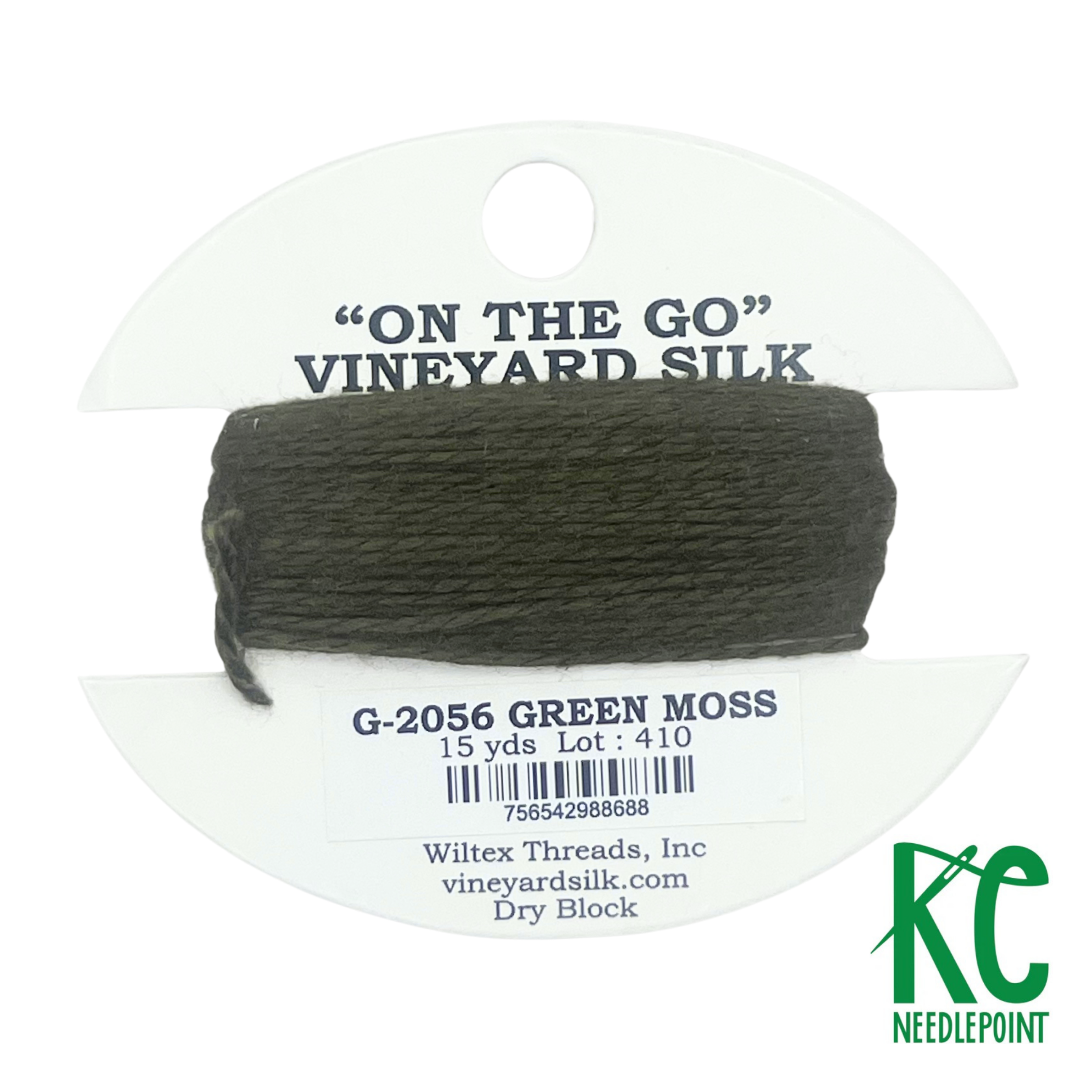 Vineyard Silk Card G2056 Green Moss - KC Needlepoint