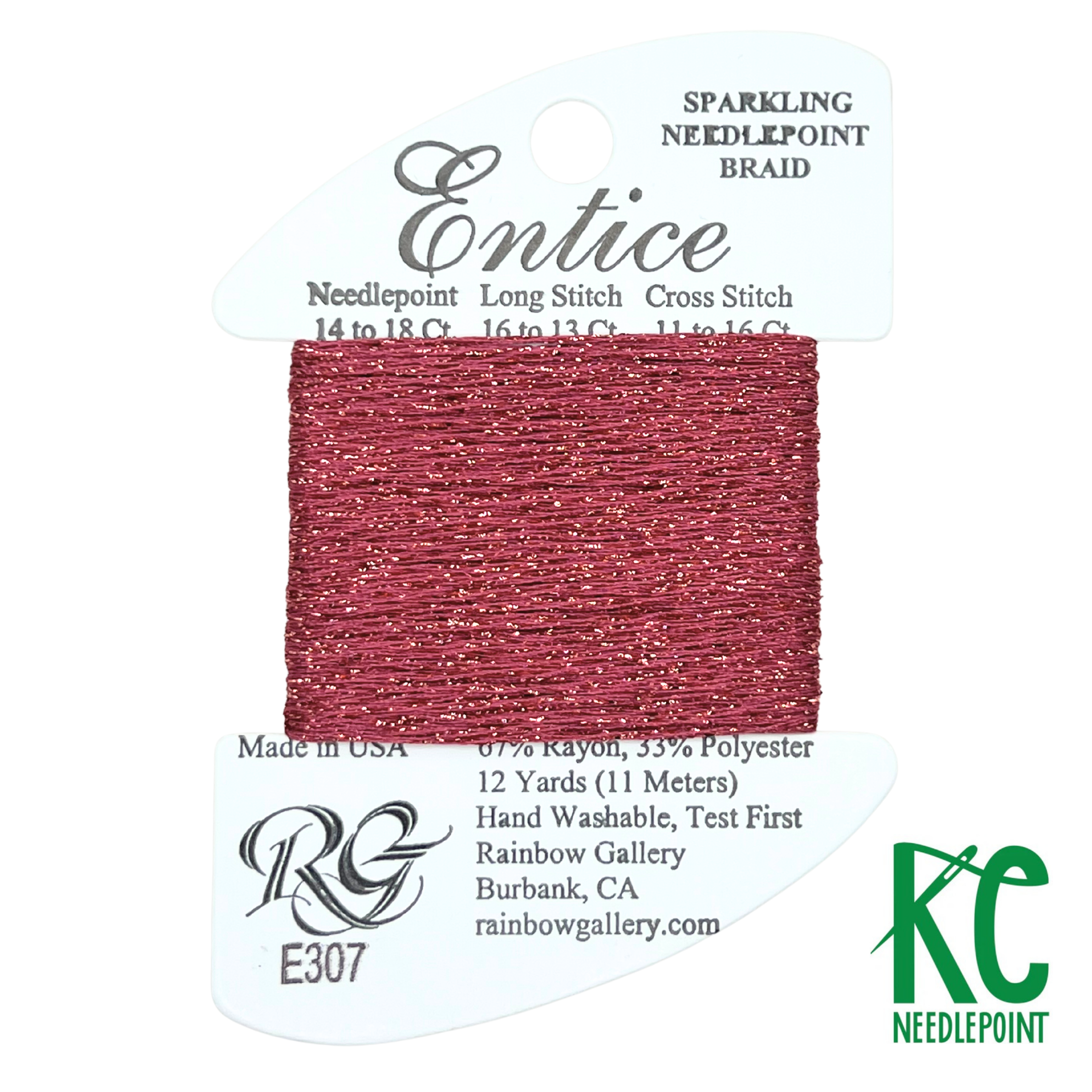 Entice E307 Cranberry Ice - KC Needlepoint