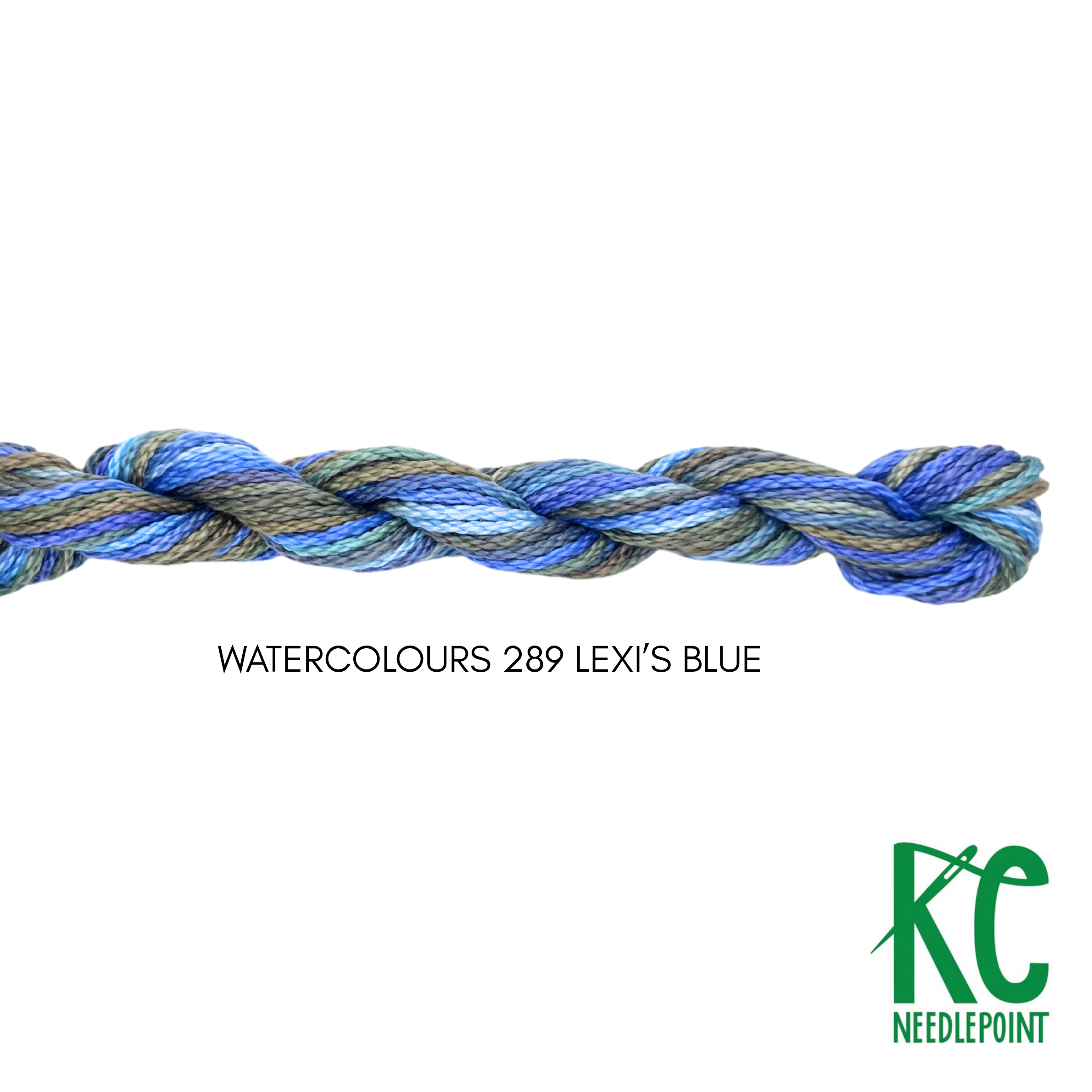 Watercolours 289 Lexi's Blue - KC Needlepoint