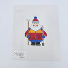 Skiing Santa Canvas - KC Needlepoint