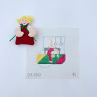 Gymnastics with Girl Mini Sock Canvas - KC Needlepoint