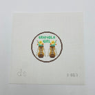 Granola Girl Round Canvas - KC Needlepoint