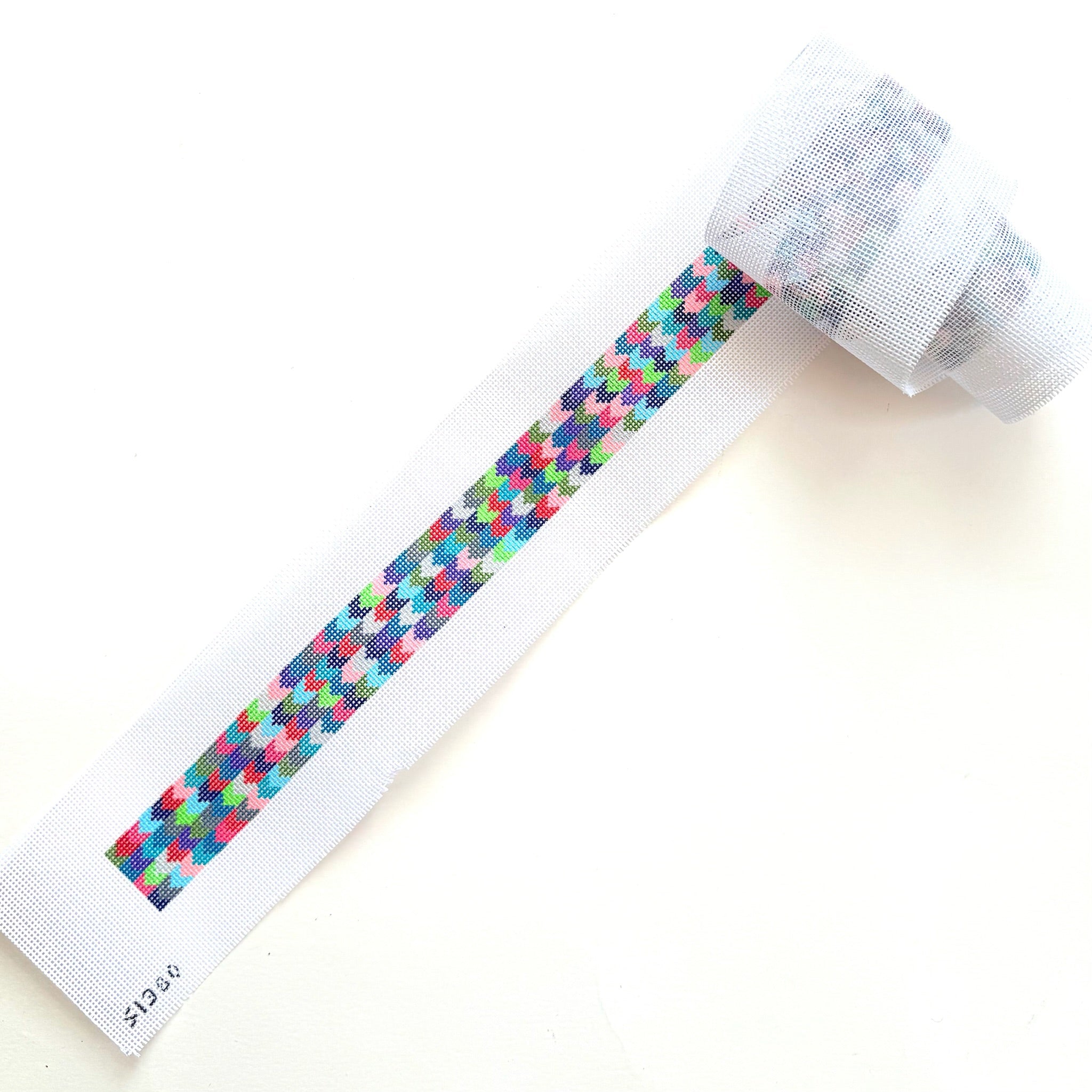 Multicolored Chevron Strap Needlepoint Canvas - KC Needlepoint