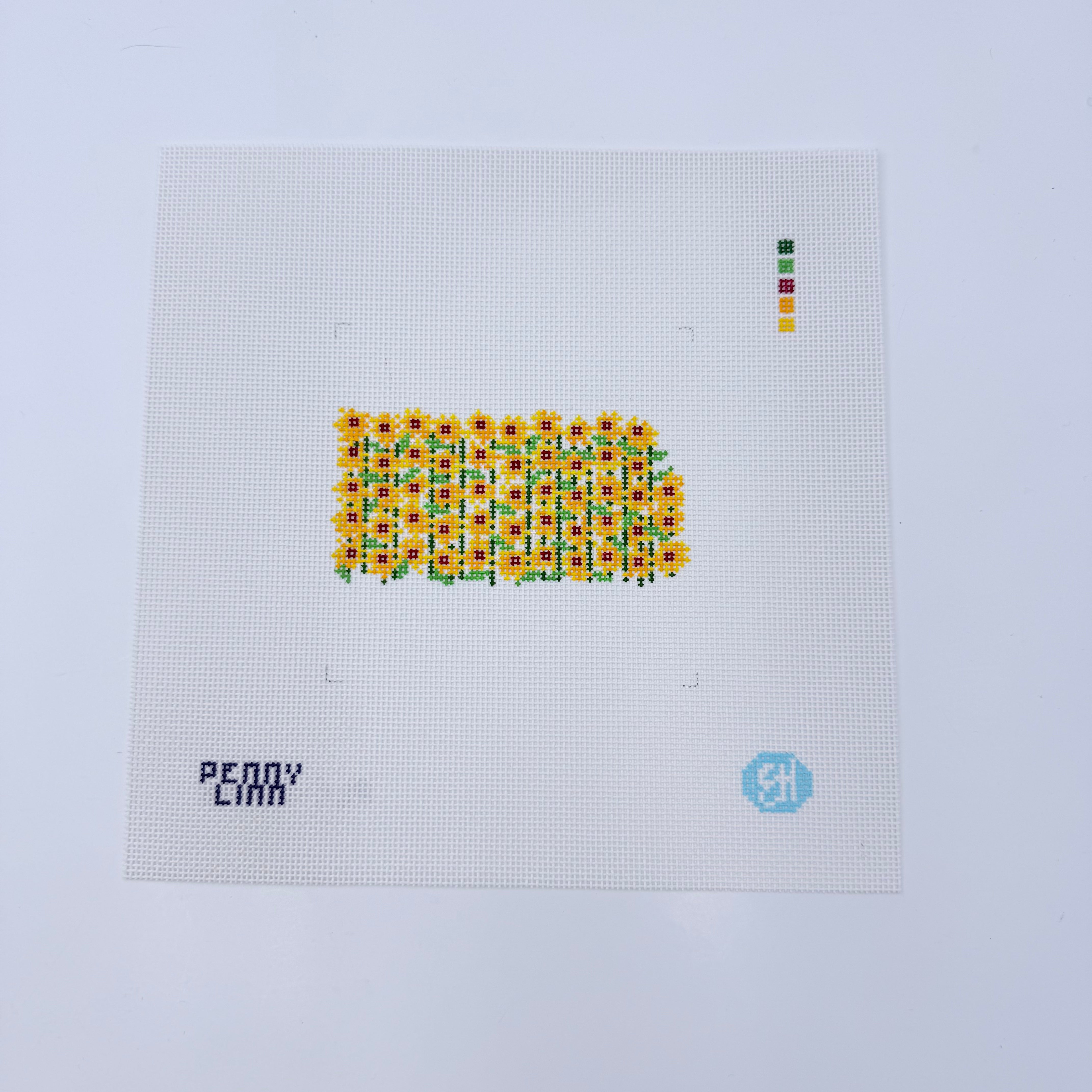 State Flowers Kansas Canvas - KC Needlepoint